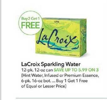 Publix Lacroix sparkling water offer