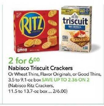 Publix Nabisco triscuit crackers offer