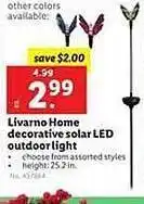 Lidl Livarno home decorative solar led outdoorlight offer