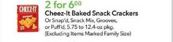 Publix Cheez-it baked snack crackers offer