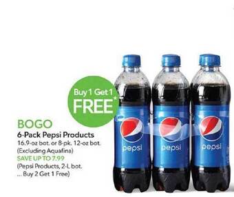 Publix 6-pack pepsi products offer