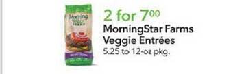 Publix Morningstar farms veggie entrées offer