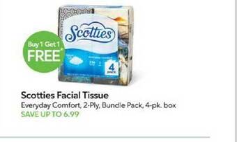 Publix Scotties facial tissue offer