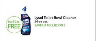 Publix Lysol toilet bowl cleaner offer