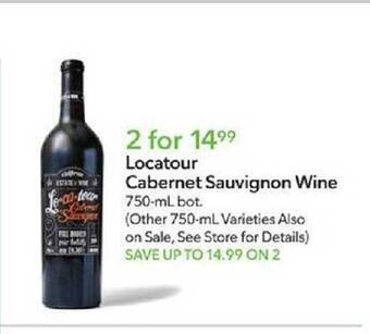 Publix Locatour cabernet sauvignon wine offer