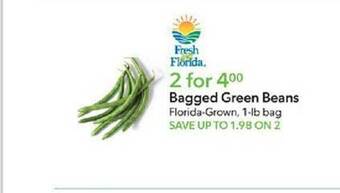 Publix Bagged green beans offer