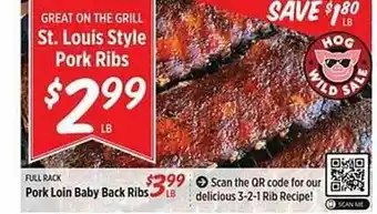 Rouses St. louis style pork ribs offer