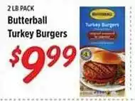 Rouses Butterball turkey burgers offer