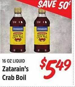 Rouses Zatarain's crab boil offer