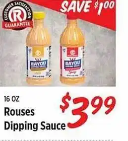 Rouses Rouses dipping sauce offer