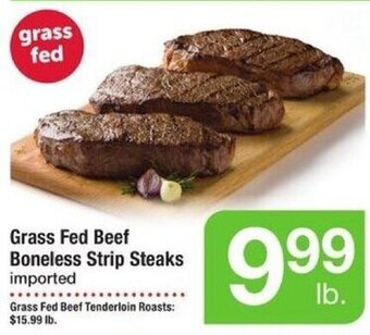 ACME Grass Fed Beef Boneless Strip Steaks imported offer