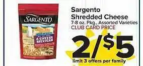 Sargento shredded cheese
