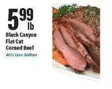Big Y Black canyon flat cut corned beef offer