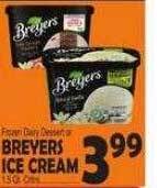 Bravo Supermarkets Breyers ice cream offer