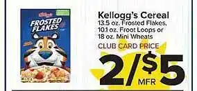Foodtown supermarkets Kellogg's cereal offer