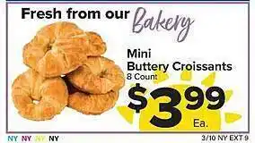 Foodtown supermarkets Mini buttery croissants offer