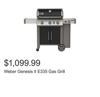 Costco Weber genesis ii e335 gas grill offer