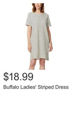Costco Buffalo ladies' striped dress offer