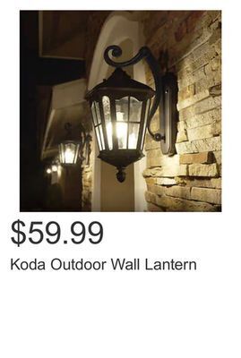 Costco Koda outdoor wall lantern offer