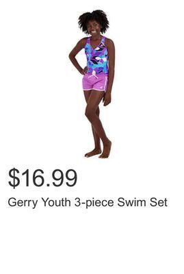 Costco Gerry youth 3-piece swim set offer