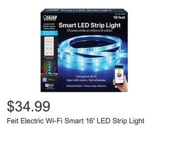 Costco Feit electric wi-fi smart 16' led strip light offer