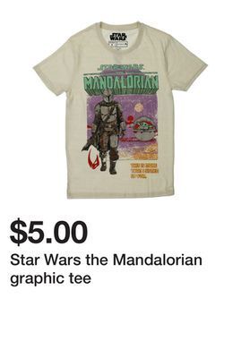 Five Below Star wars the mandalorian graphic tee offer