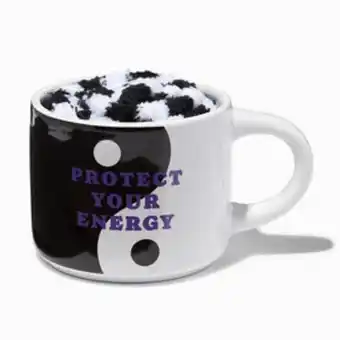 Claire's 'protect your energy' mug & slipper socks gift set - 2 pack offer