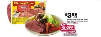 Grocery Outlet Blarney stone corned beef brisket, point cut offer