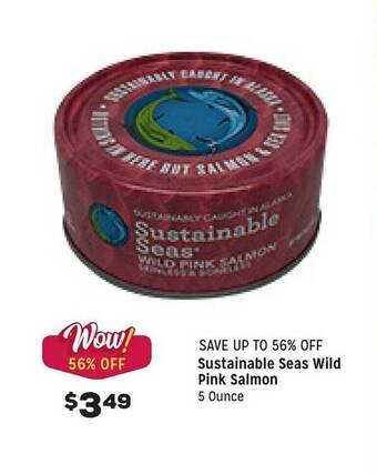 Grocery Outlet Sustainable seas wild pink salmon offer