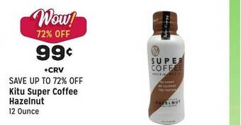 Grocery Outlet Kitu super coffee hazelnut offer