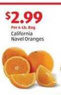 Aldi California navel oranges offer