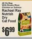 Food Universe Rachael ray nutrish dry cat food offer