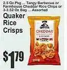 Food Universe Quaker rice crisps offer