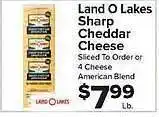 Foodtown supermarkets Land o lakes sharp cheddar cheese offer