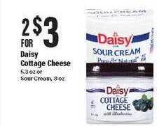 Big Y Daisy cottage cheese offer