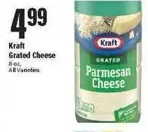Big Y Kraft grated cheese offer