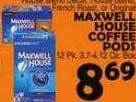Bravo Supermarkets Maxwell house coffee pods offer