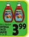 Bravo Supermarkets Ortega taco sauce offer