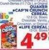 Bravo Supermarkets Quaker cap'n crunch cereal offer