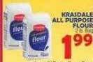 Bravo Supermarkets Krasdale all purpose flour offer