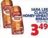 Bravo Supermarkets Sara lee classic honey wheat bread offer