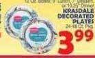 Bravo Supermarkets Krasdale decorated plates offer