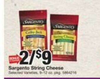 Giant Food Sargento string cheese offer