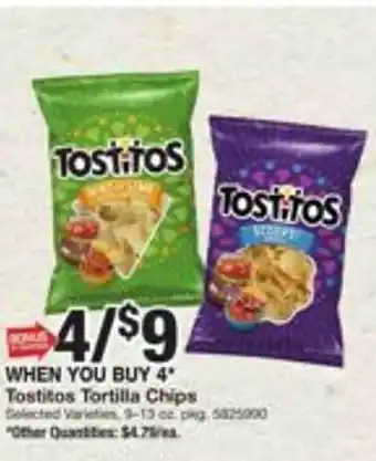 Giant Food Tostitos tortilla chips offer