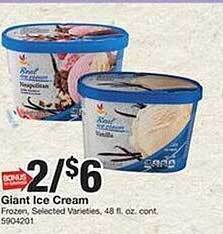 Giant Food Giant ice cream offer