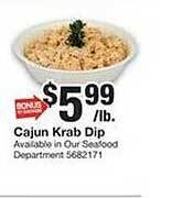 Giant Food Cajun krab dip offer