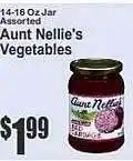 Food Universe Aunt nellie's vegetables offer