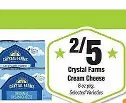 Sentry Crystal farms cream cheese offer