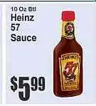 Food Universe Heinz 57 sauce offer