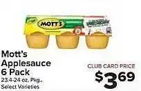 Mott's applesauce